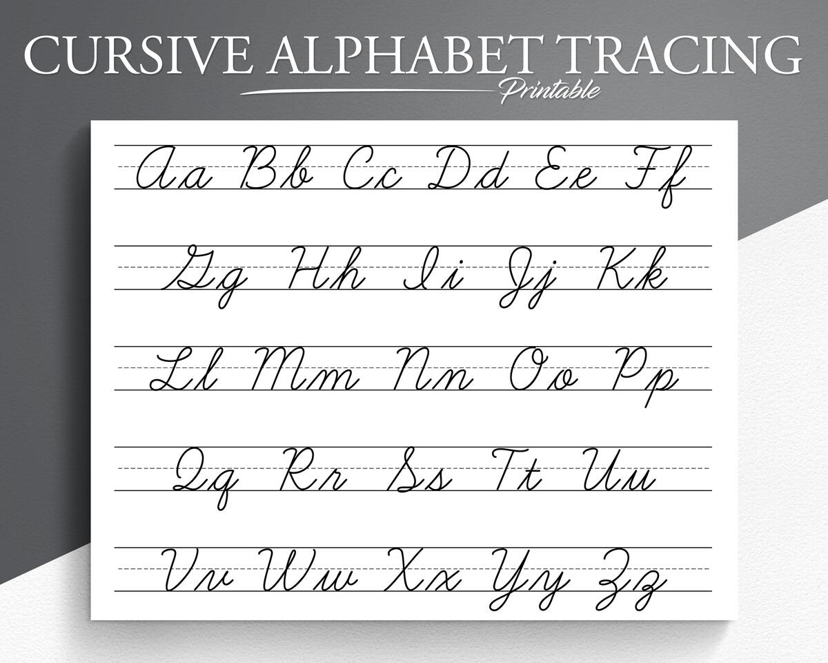 Cursive Alphabet Tracing Worksheet Printable Trace The Cursive Alphabet Cursive Practice Letter Tracing Tracing Worksheets Etsy Israel Cursive Alphabet Tracing Worksheet Printable Trace The Cursive Alphabet Cursive Practice Letter Tracing Tracing Worksheets Etsy Israel