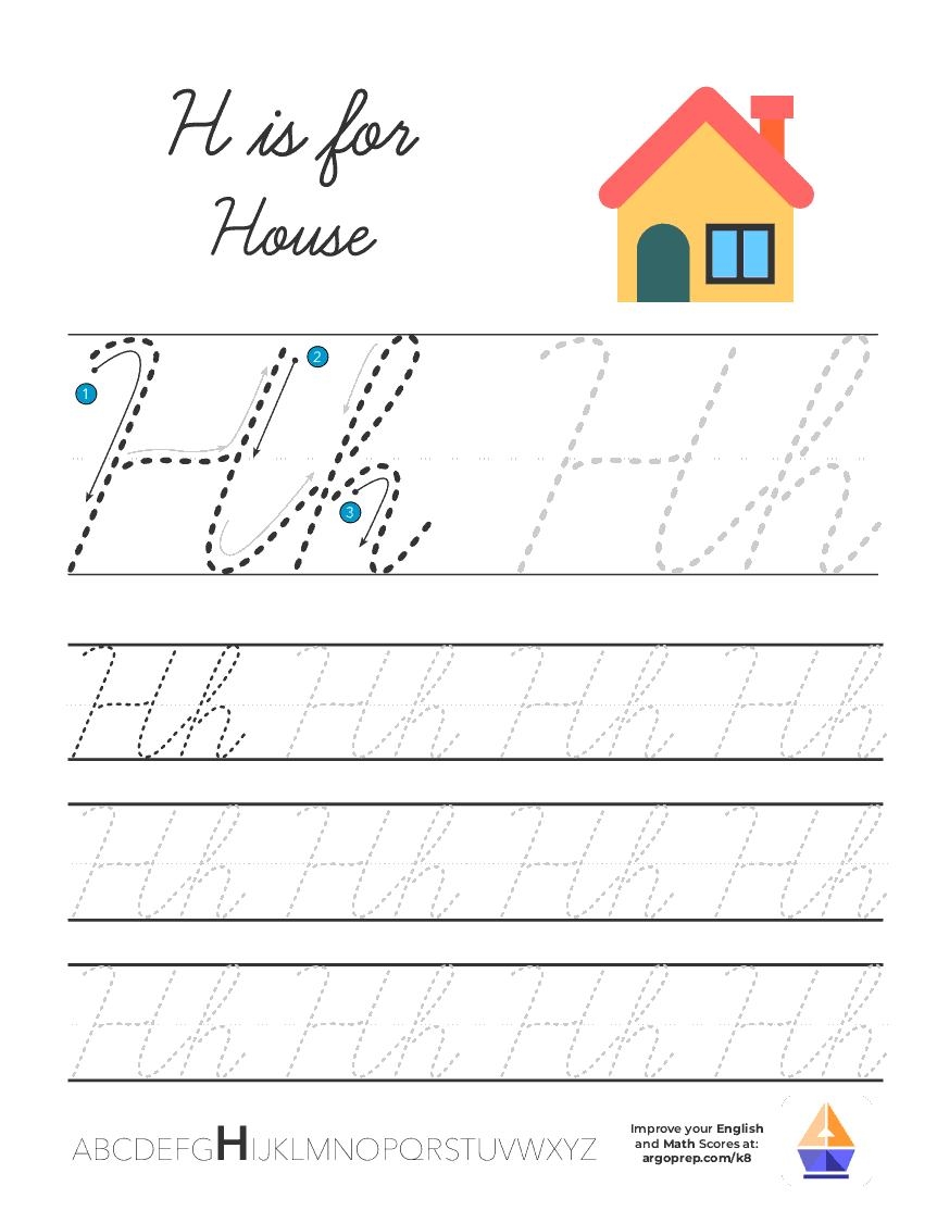 Cursive H ArgoPrep