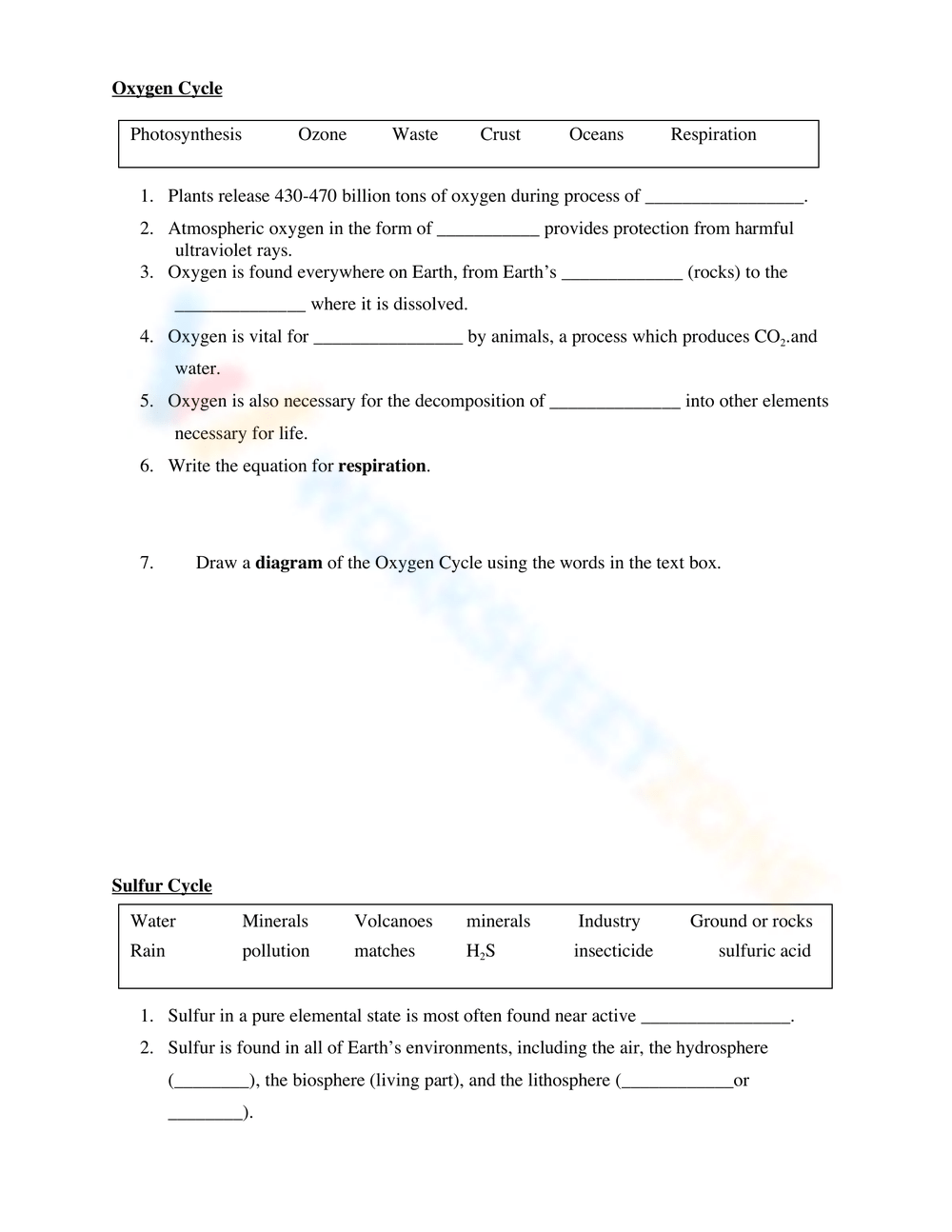 Cycles Worksheet Worksheets Library Cycles Worksheet Worksheets Library