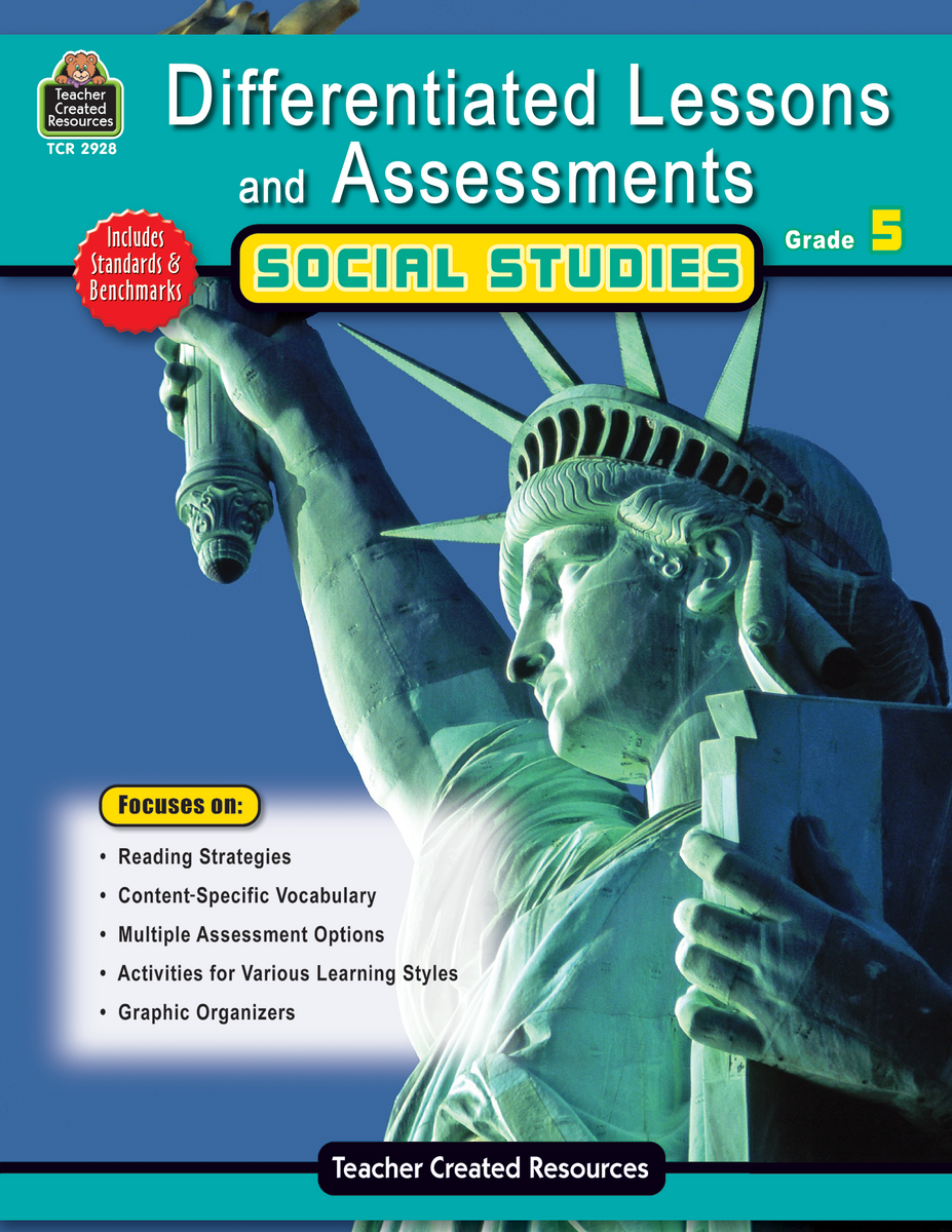 Differentiated Lessons Assessments Social Studies Grade 5 TCR2928 Teacher Created Resources Florida Elementary Social Studies TCI