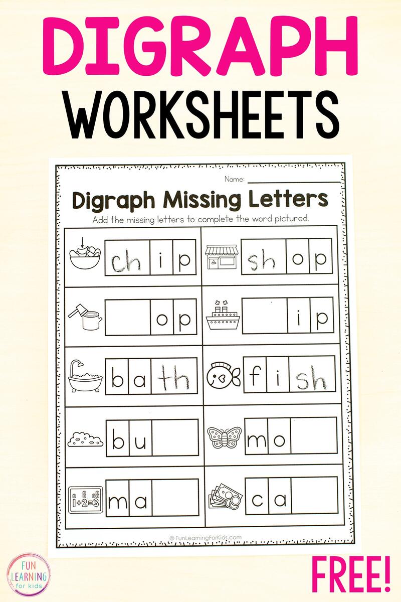 English For Kids Step By Step Missing Letters Worksheets