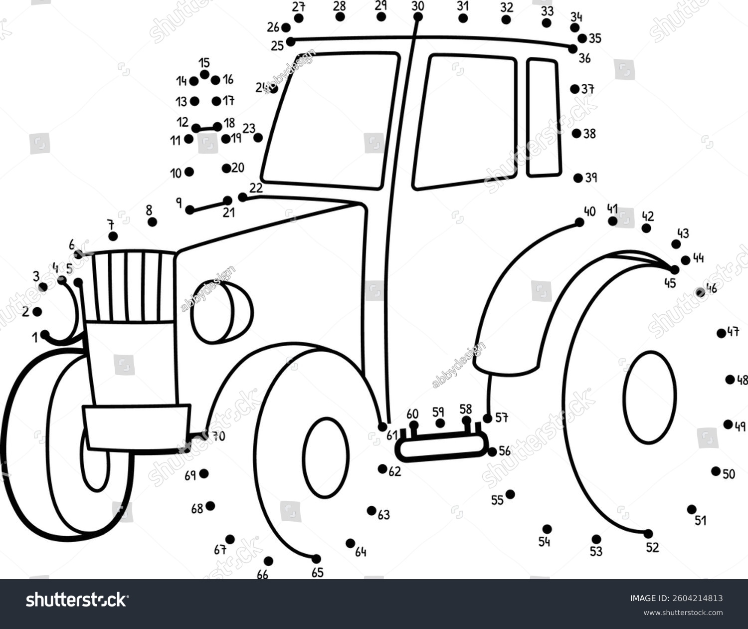 Dot Dot Tractor Vehicle Isolated Coloring Stock Vector Royalty Free 2604214813 Shutterstock Dot Dot Tractor Vehicle Isolated Coloring Stock Vector Royalty Free 2604214813 Shutterstock