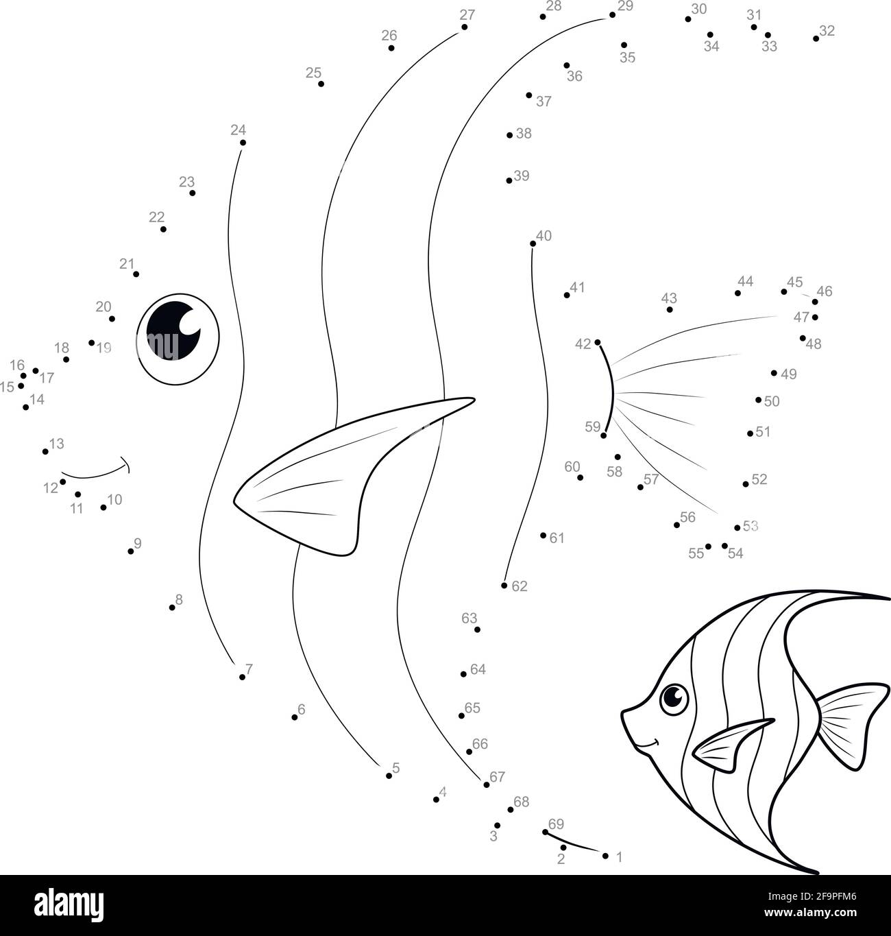 Dot To Dot Puzzle For Children Connect Dots Game Stock Vector Image Art Alamy
