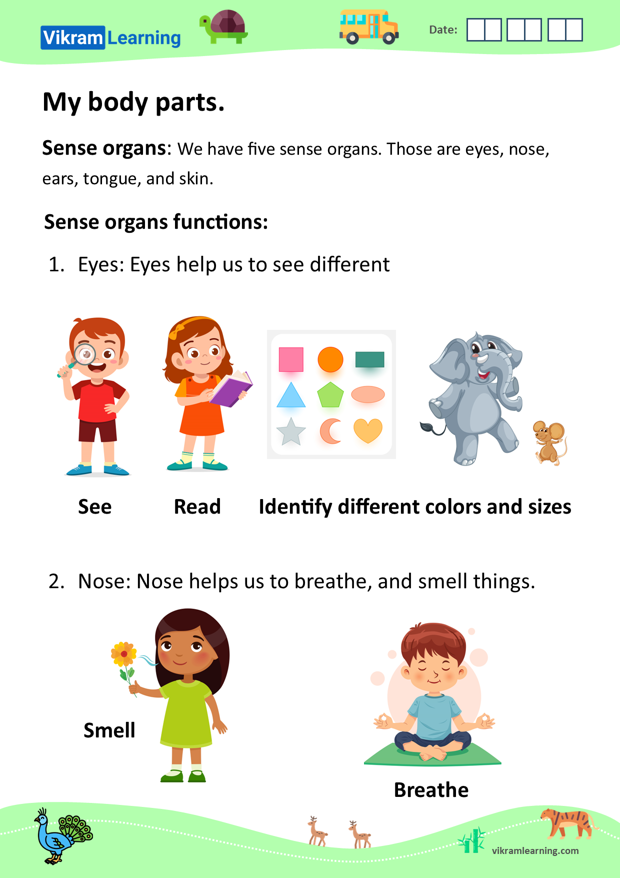Download My Body Parts External Organs Sense Organs Daily Hygiene Worksheets Vikramlearning Download My Body Parts External Organs Sense Organs Daily Hygiene Worksheets Vikramlearning