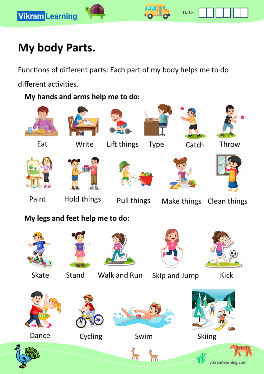 Download My Body Parts External Organs Sense Organs Daily Hygiene Worksheets Vikramlearning Download My Body Parts External Organs Sense Organs Daily Hygiene Worksheets Vikramlearning