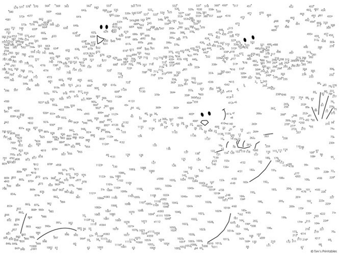 Easter Dot to dot Connect The Dots PDF 1140 Dots Etsy