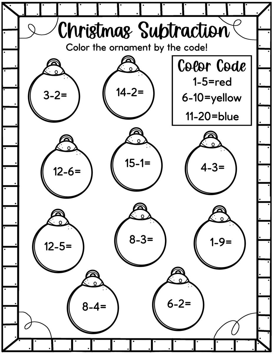 Easy Christmas Math Worksheets Free Kids Activity Zone Math Christmas Worksheets PDF Free Download