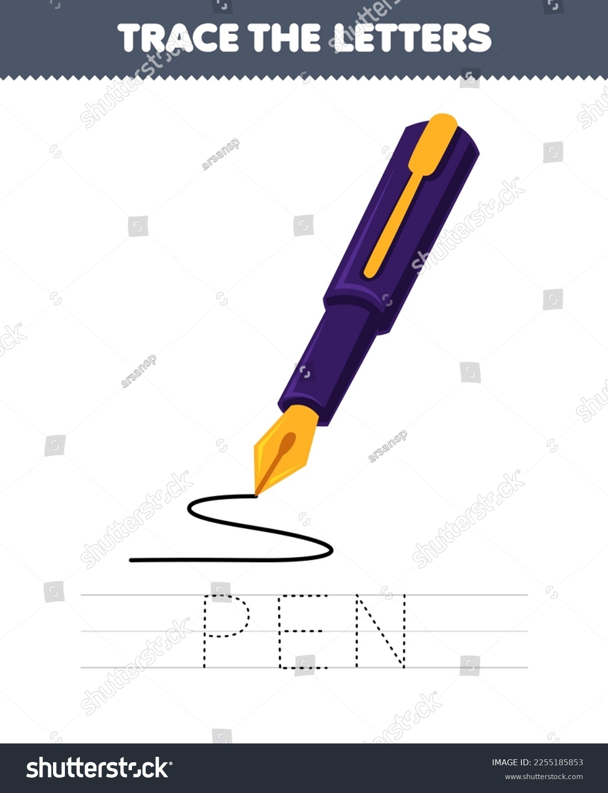 Letter A Tracing Hi Res Stock Photography And Images Alamy