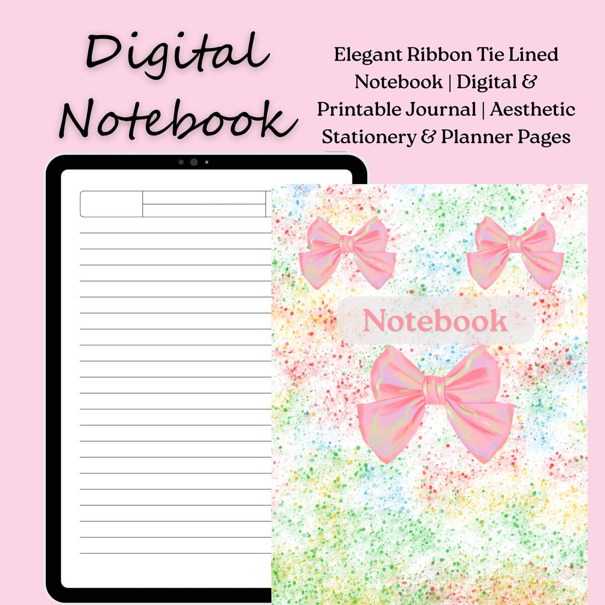 Elegant Ribbon Tie Lined Notebook Digital And Printable Journal Aesthetic Stationery And Planner Pages Digital Agenda PDF Cover A4 Etsy Elegant Ribbon Tie Lined Notebook Digital And Printable Journal Aesthetic Stationery And Planner Pages Digital Agenda PDF Cover A4 Etsy
