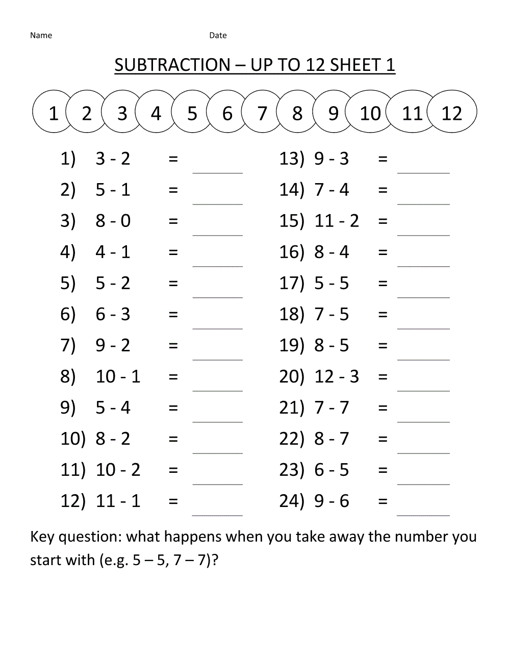 Elementary Mathematics Worksheets Elementary Mathematics Worksheets