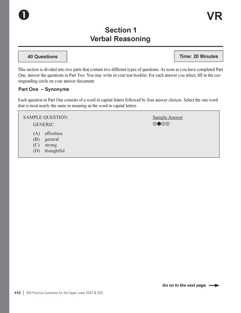 Extended Ebook Content For 900 Practice Questions For The Upper Level SSAT ISEE ISEE Practice Test