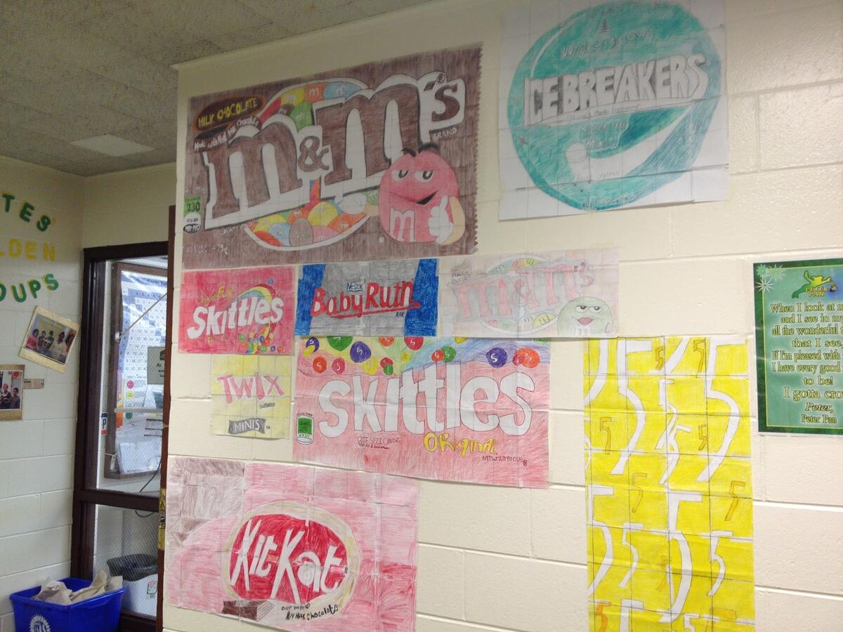 Fast Times Of A Middle School Math Teacher Scaling Up Candy Wrappers Fast Times Of A Middle School Math Teacher Scaling Up Candy Wrappers
