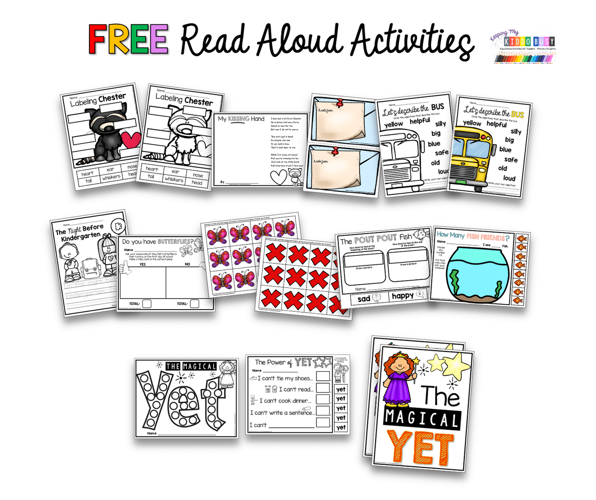 Favorite August Read Alouds For Kindergarten FREEBIES Keeping My Kiddo Busy