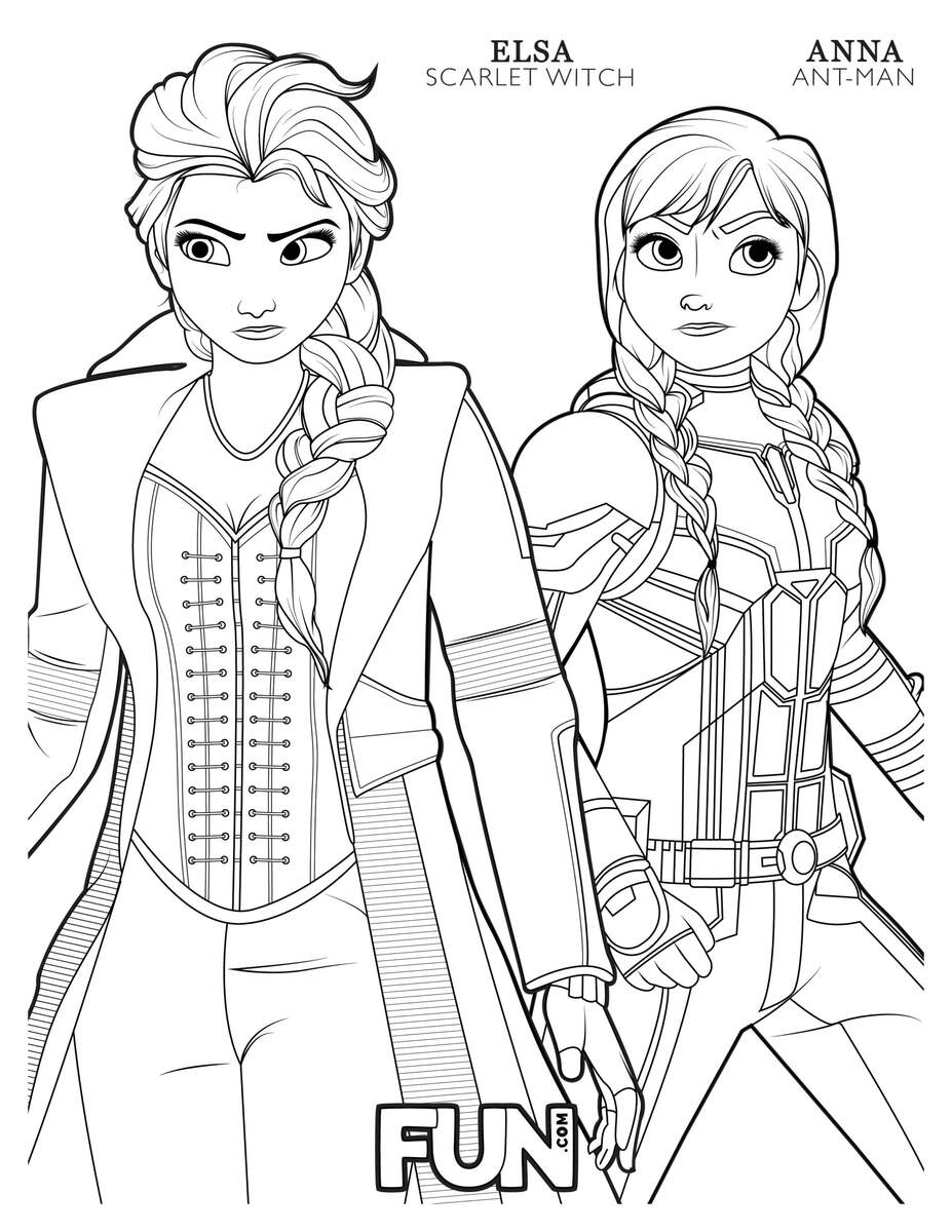Feel The Magic With These Mashup Disney Coloring Pages Printables FUN Blog