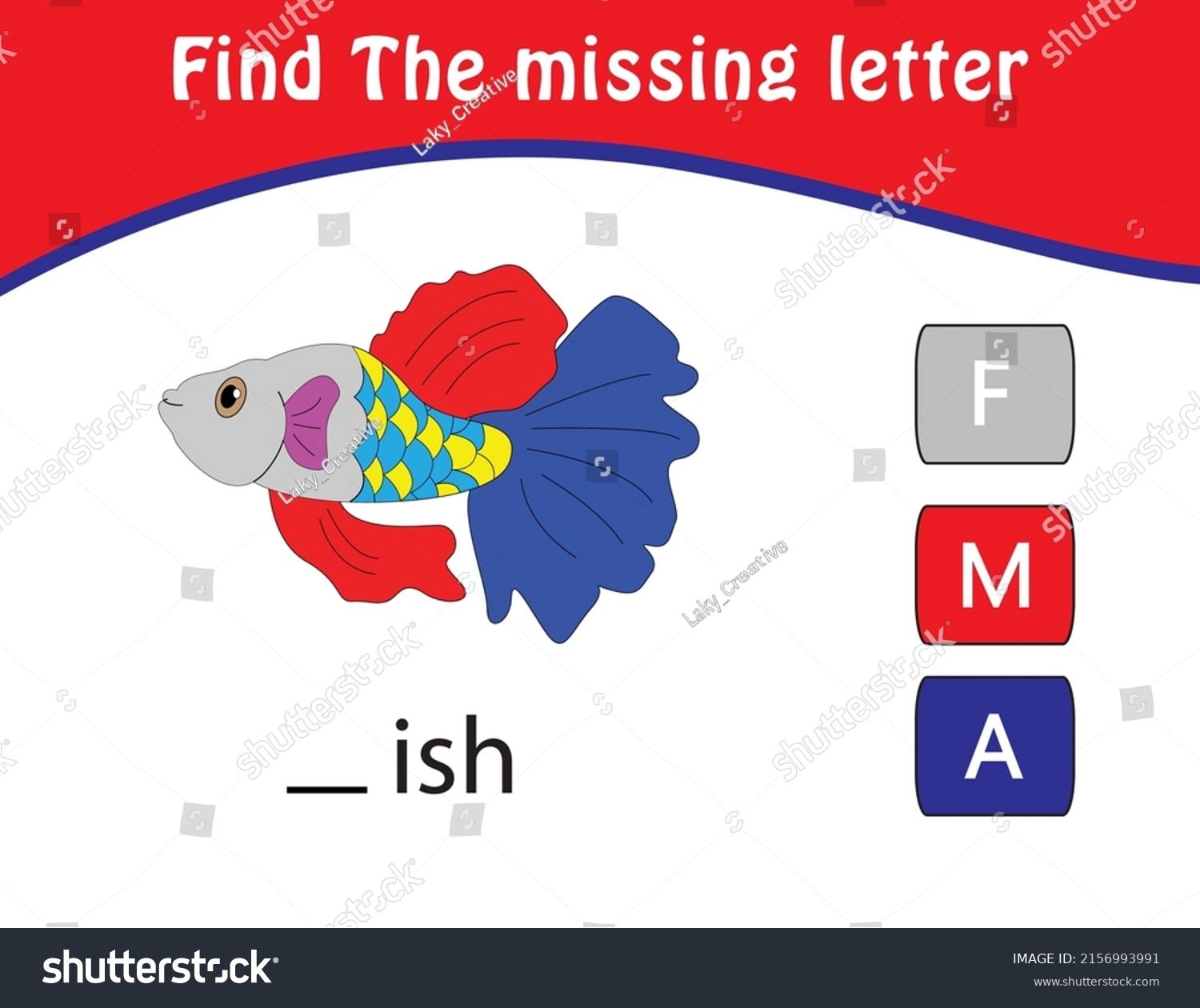Find Missing Letter Printable Kids Activity Stock Vector Royalty Free 2156993991 Shutterstock