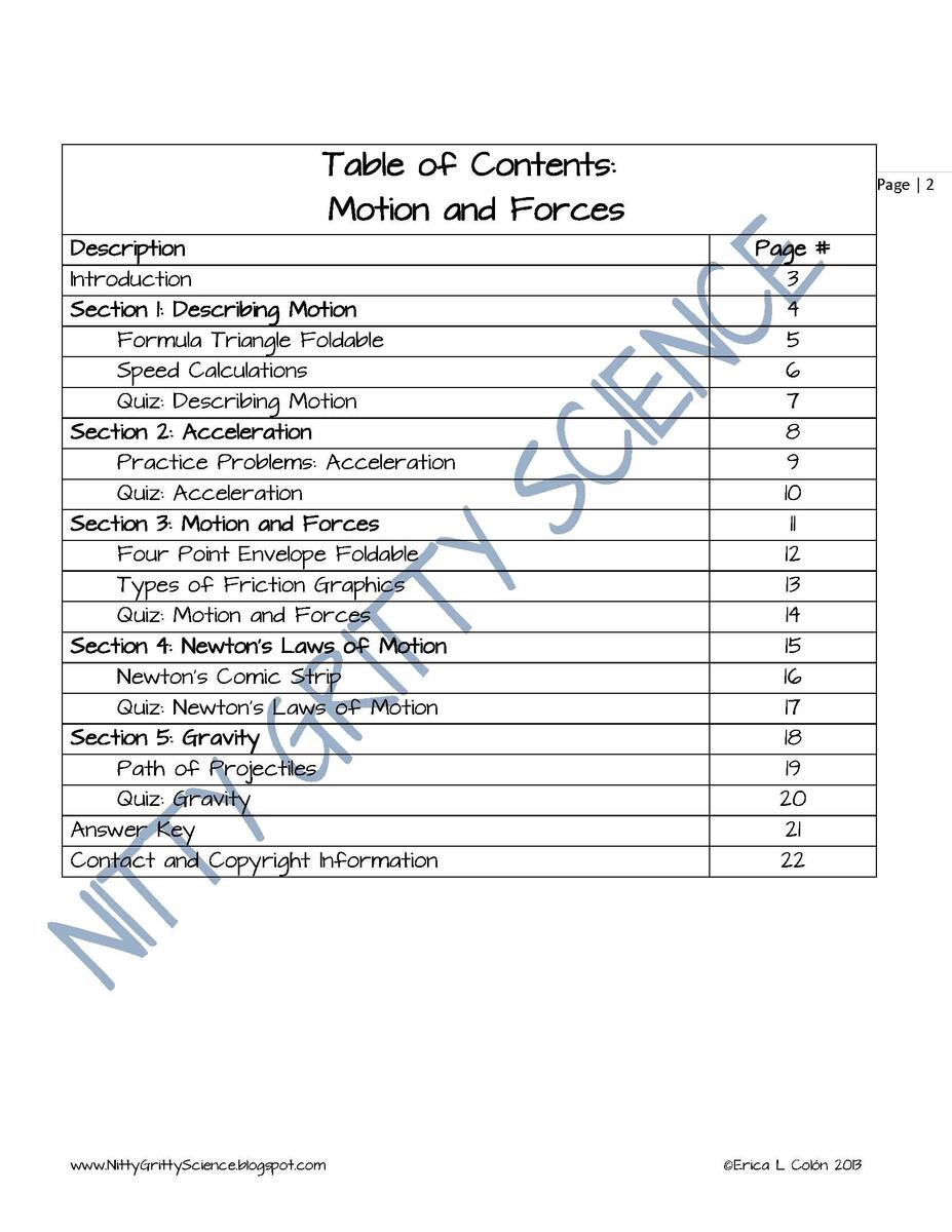 Force And Motion Nitty Gritty Science Worksheets Library Force And Motion Nitty Gritty Science Worksheets Library