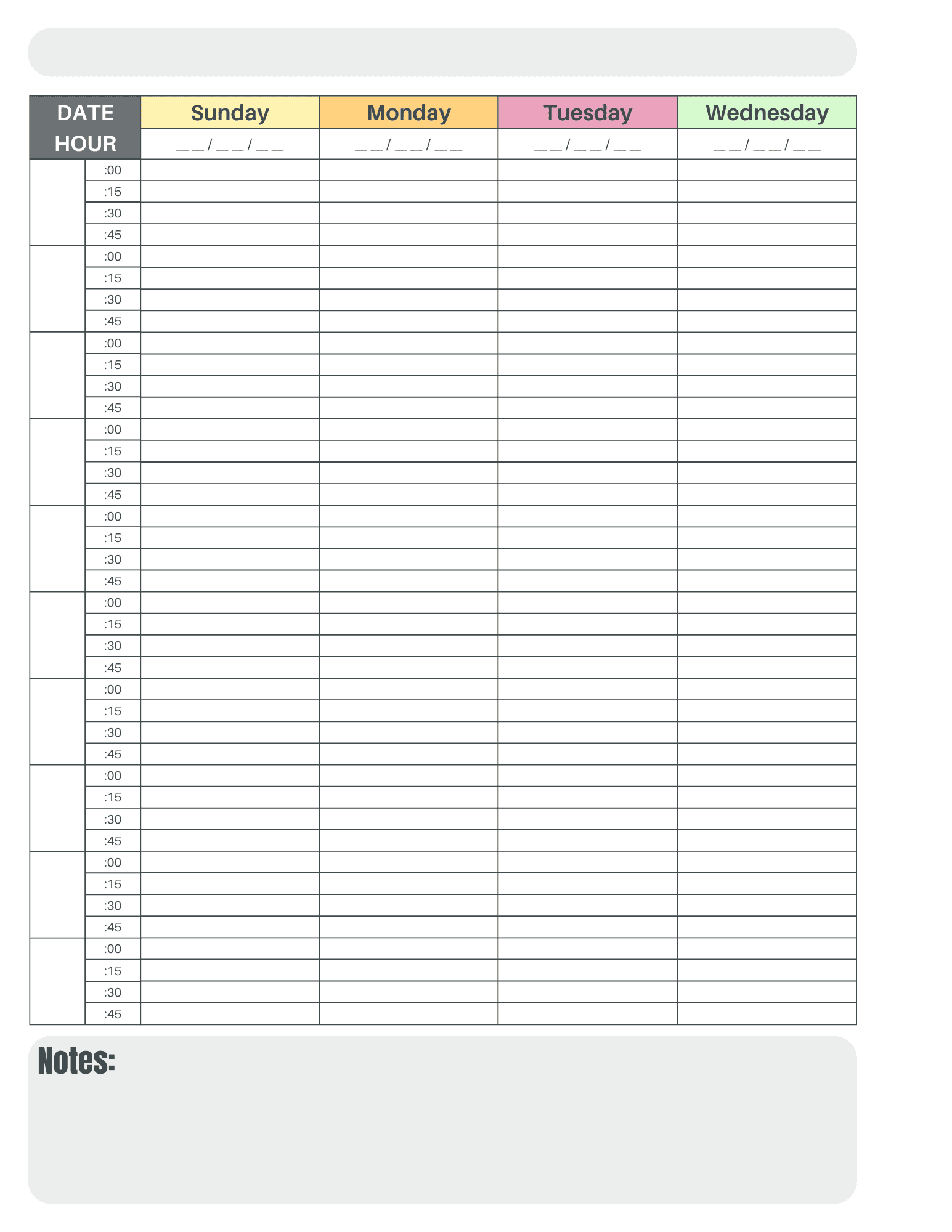 FREE 2 Page Weekly Planner Printable FREE 2 Page Weekly Planner Printable