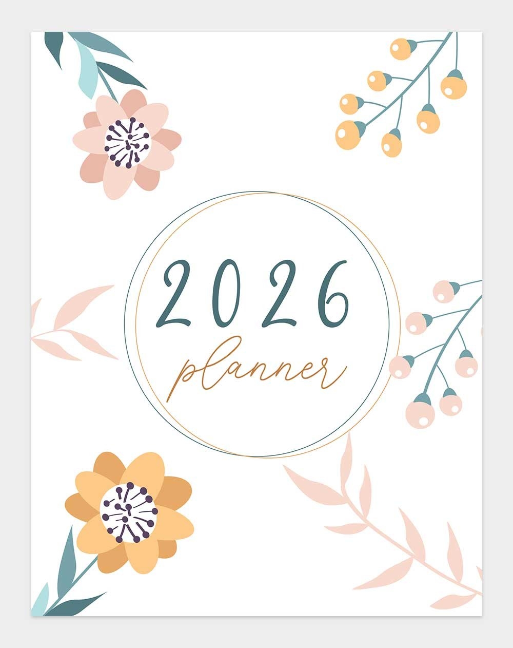 Free 2026 Planner Printable 47 Pages Draw Craft Create