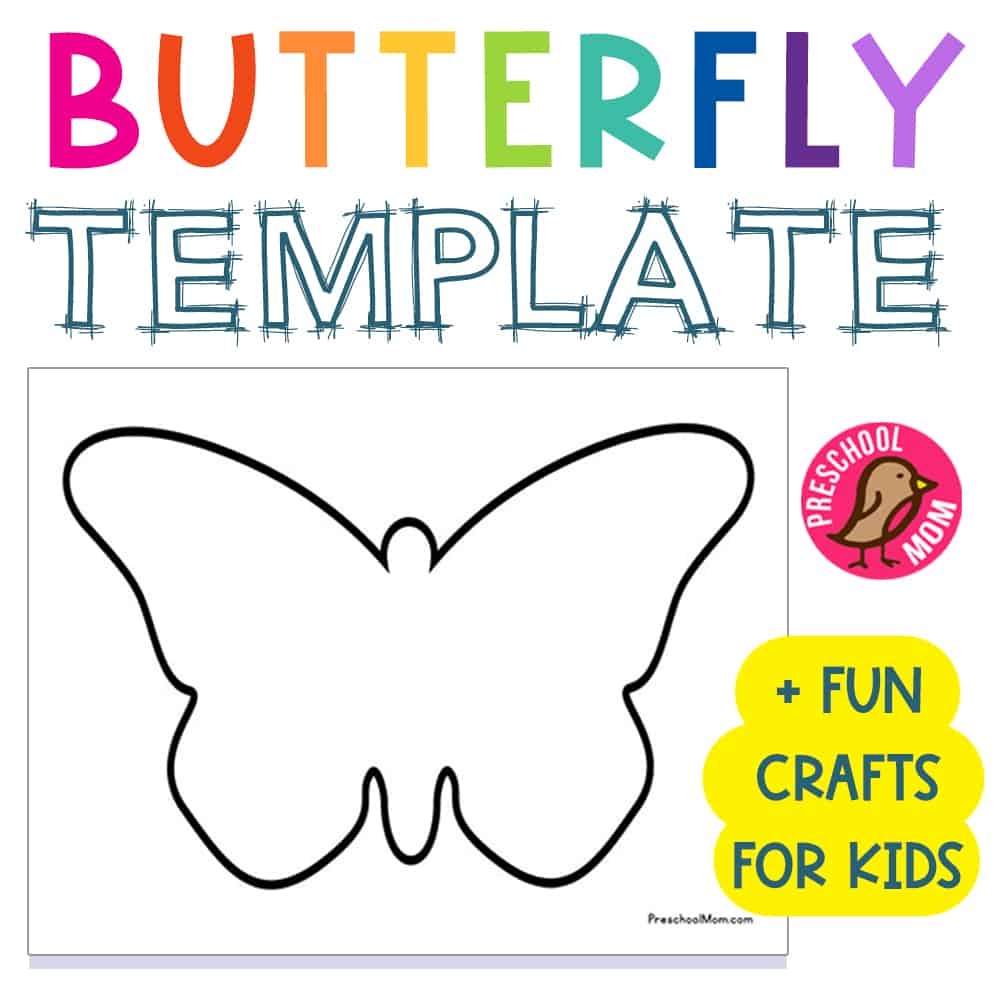 Free Butterfly Template For Preschool Preschool Mom FREE Butterfly Worksheets The Hollydog Blog