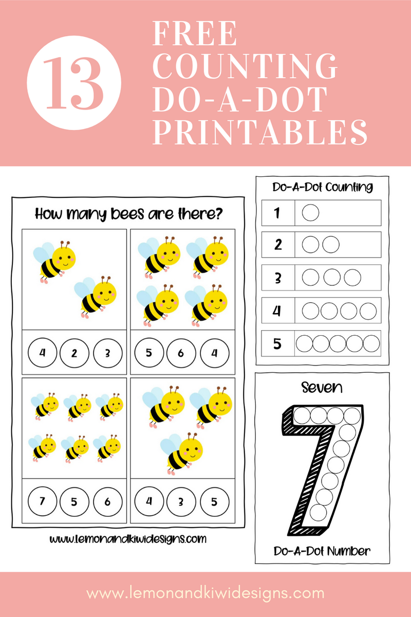 Free Counting Do A Dot Printables Lemon And Kiwi Designs Free Counting Do A Dot Printables Lemon And Kiwi Designs