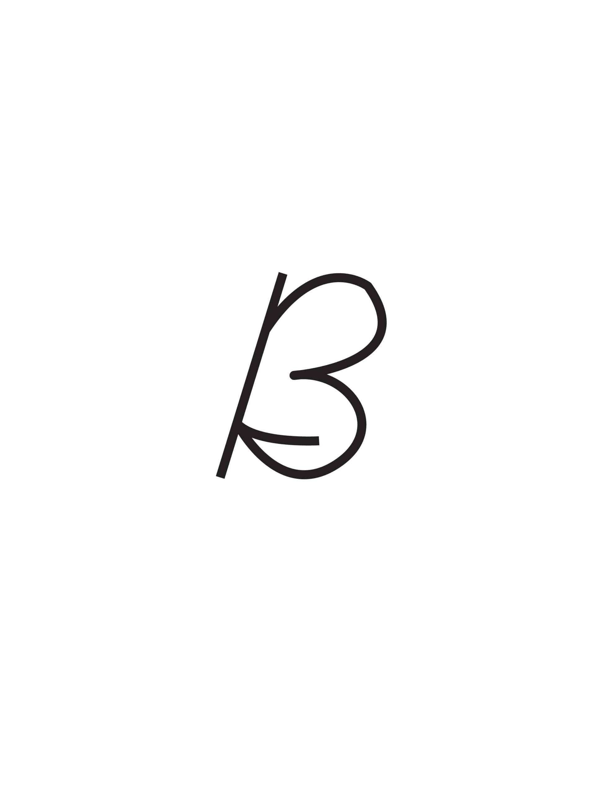 Free Cursive Letters Printable Capital B