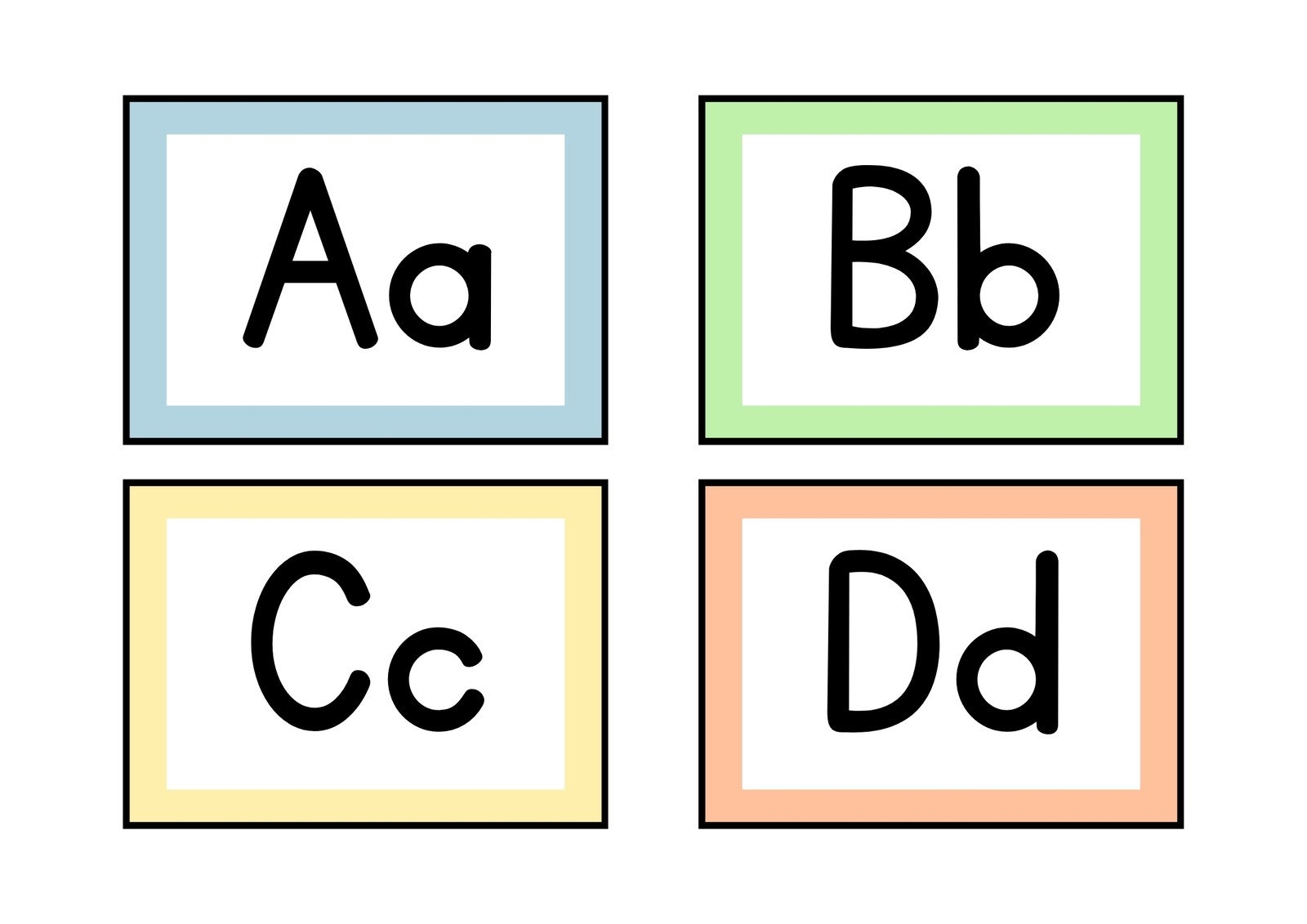 Free Customizable Alphabet Flashcard Templates Canva FREE Alphabet Flashcards And Printables For Wall