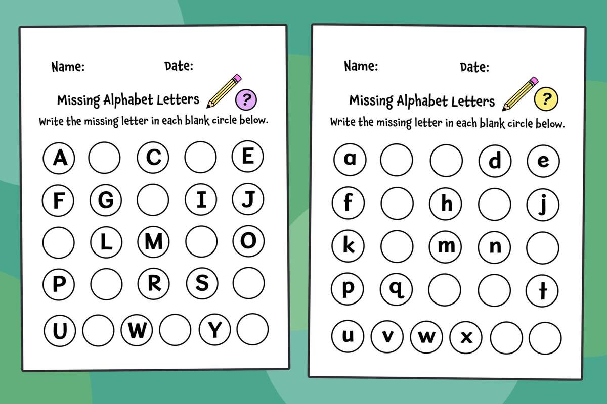 Free Missing Letters Worksheets For Preschool The Hollydog Blog Free Missing Letters Worksheets For Preschool The Hollydog Blog
