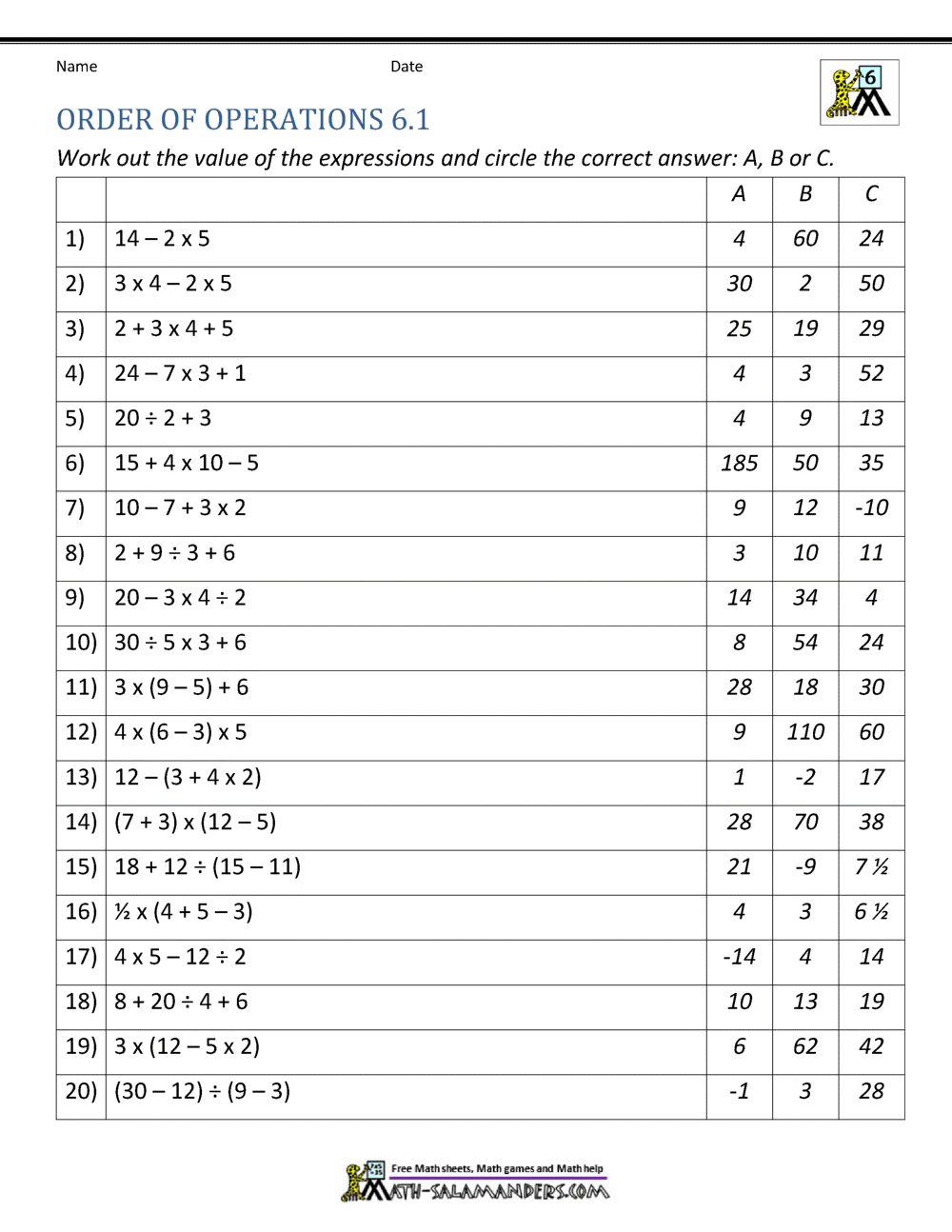 Free Order Of Operations Worksheet Grade 6 Download Free Order Of Operations Worksheet Grade 6 Png Images Free Worksheets On Clipart Library Free Order Of Operations Worksheet Grade 6 Download Free Order Of Operations Worksheet Grade 6 Png Images Free Worksheets On Clipart Library