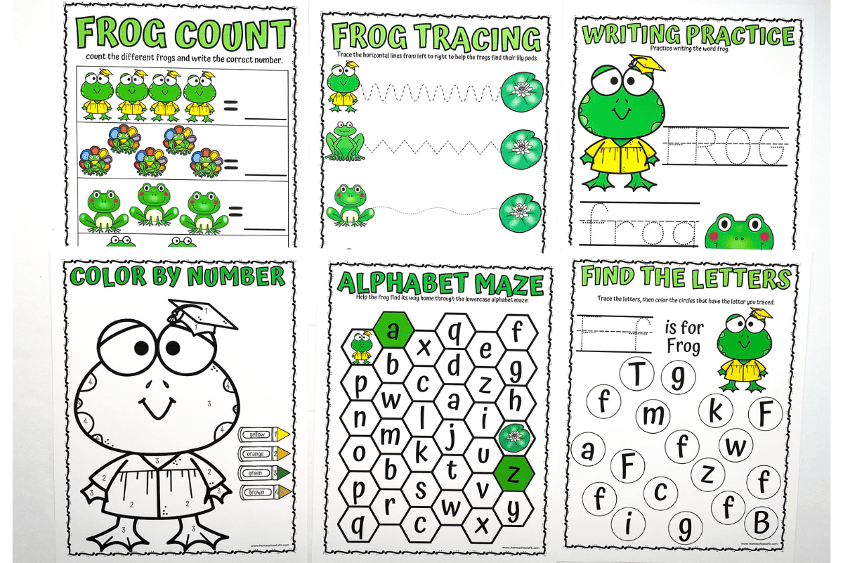 Free Preschool Frog Worksheets For Early Learning Free Preschool Frog Worksheets For Early Learning