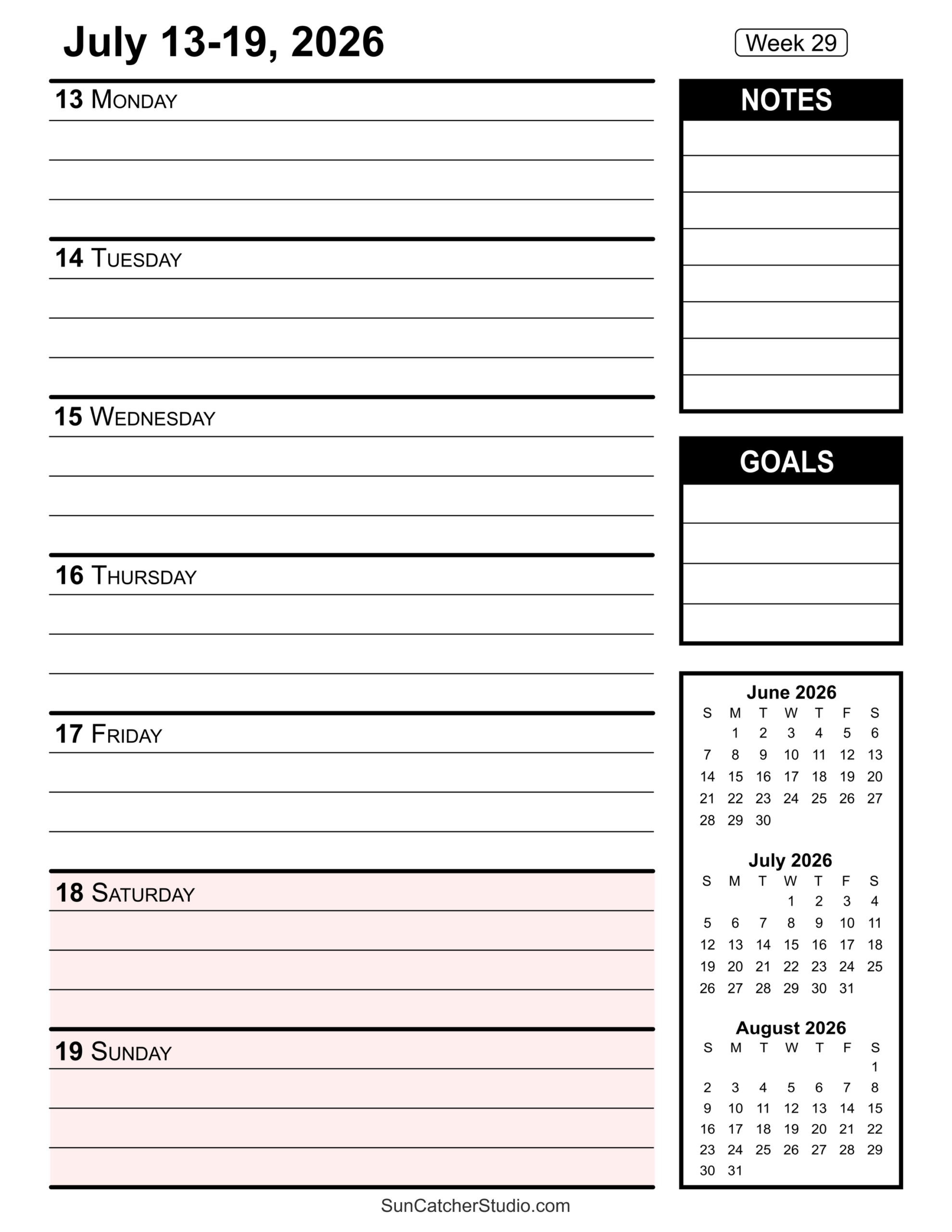 Free Printable 2026 Weekly Calendars For Easy Planning Free Printables Lettering SVG Files Tools Apps Free Printable 2026 Weekly Calendars For Easy Planning Free Printables Lettering SVG Files Tools Apps