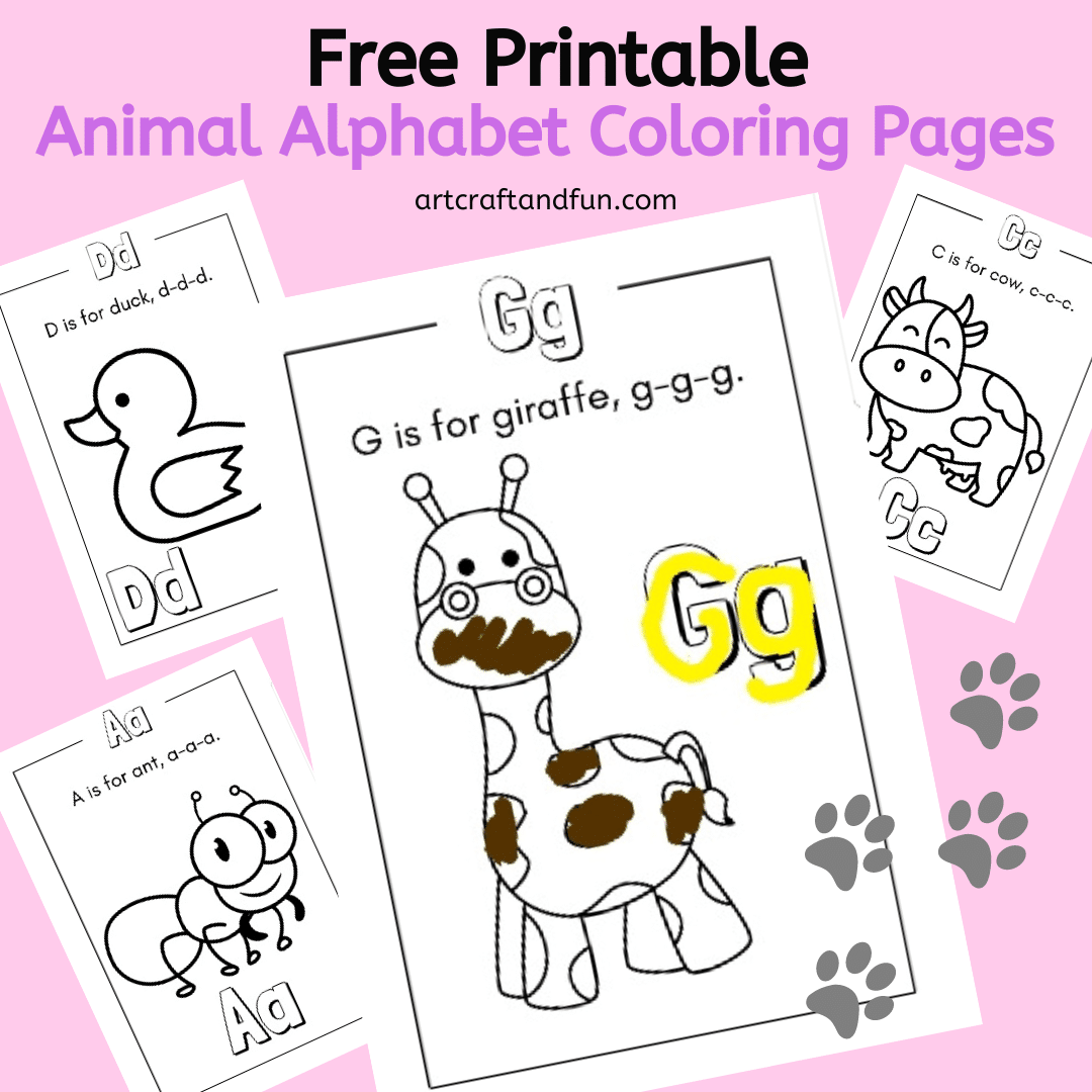 Free Printable Animal Alphabet Coloring Pages Free Printable Animal Alphabet Coloring Pages