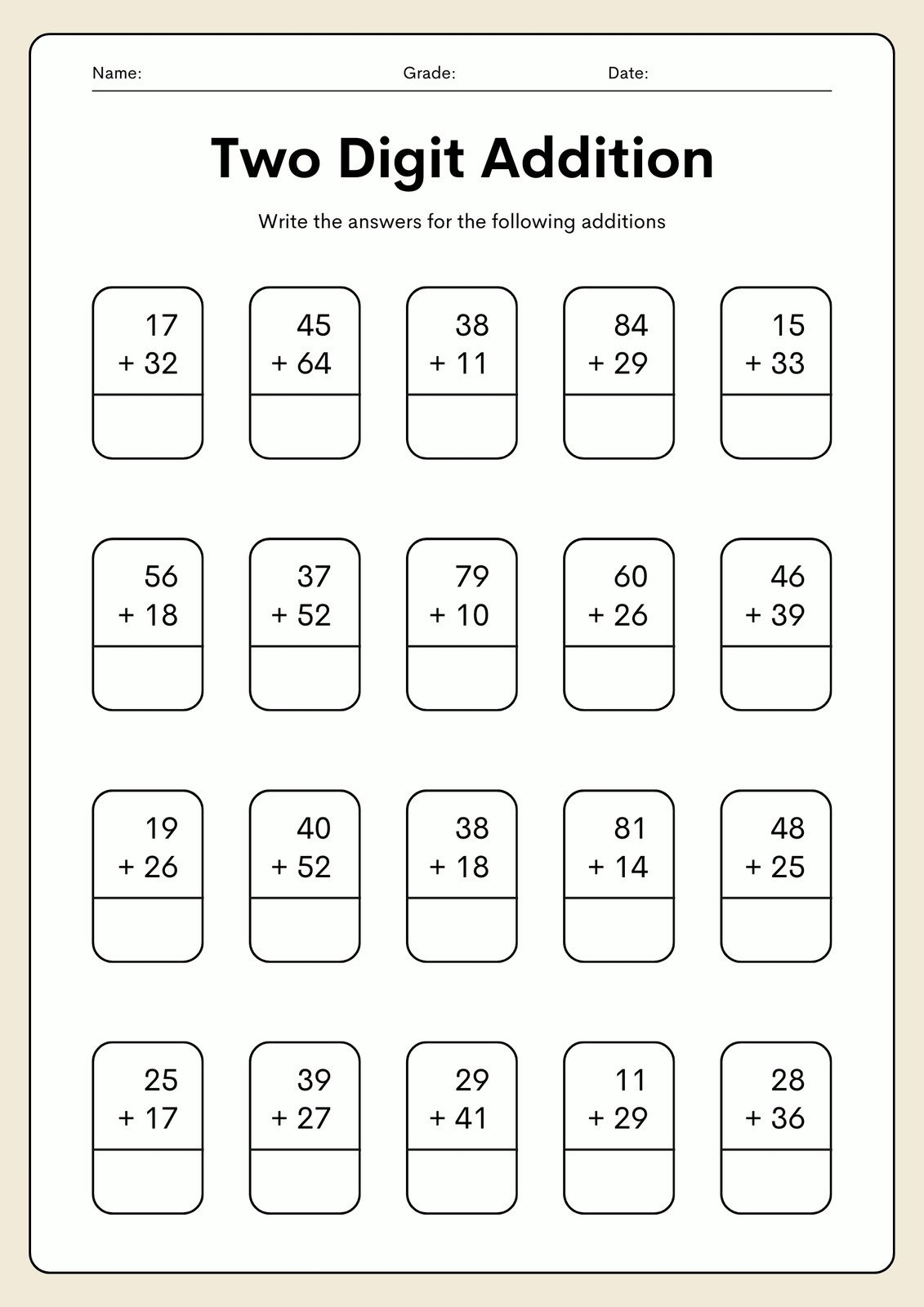 Free Printable Customizable Math Worksheets Canva Free Printable Customizable Math Worksheets Canva