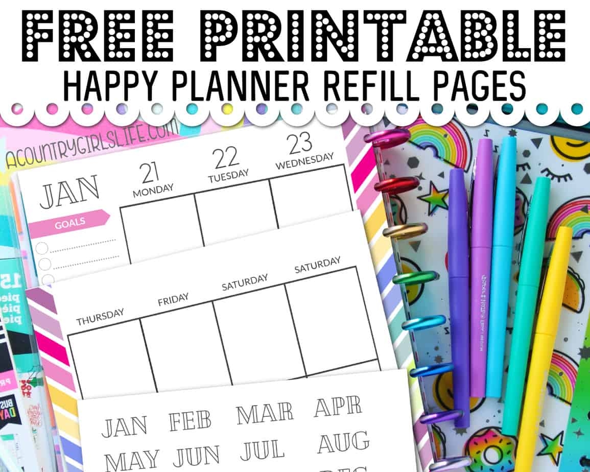 Happy Planner Bullet Journal Ideas Printables Space And Quiet