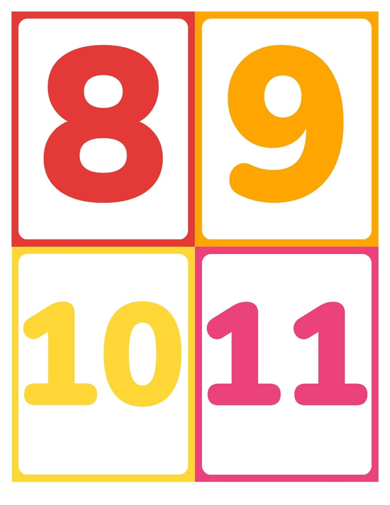 Free Printable Number Flashcards 0 20 Without Words Free Printable Number Flashcards 0 20 Without Words