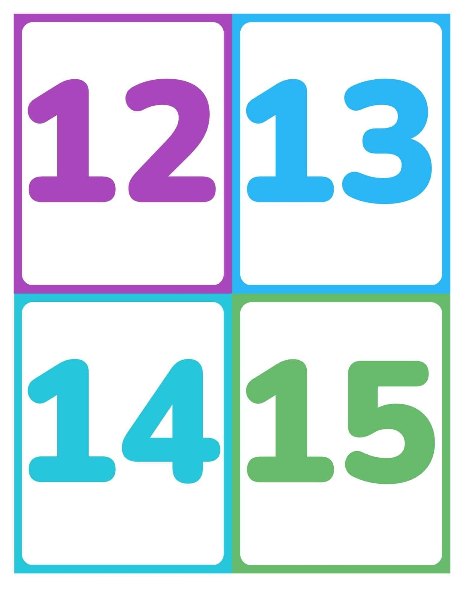 Free Printable Number Flashcards 0 20 Without Words Free Printable Number Flashcards 0 20 Without Words