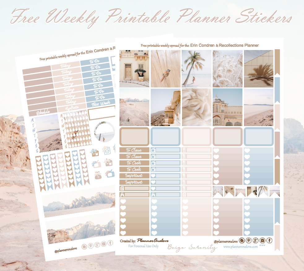 FREE PRINTABLE PLANNER STICKERS FOR ERIN CONDREN RECOLLECTIONS PLANNER Beige Serenity Planner Onelove FREE PRINTABLE PLANNER STICKERS FOR ERIN CONDREN RECOLLECTIONS PLANNER Beige Serenity Planner Onelove