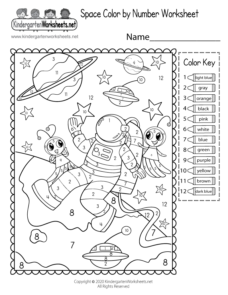 Free Printable Space Color By Number Worksheet Winter Color By Number Worksheet Free Printable Digital PDF