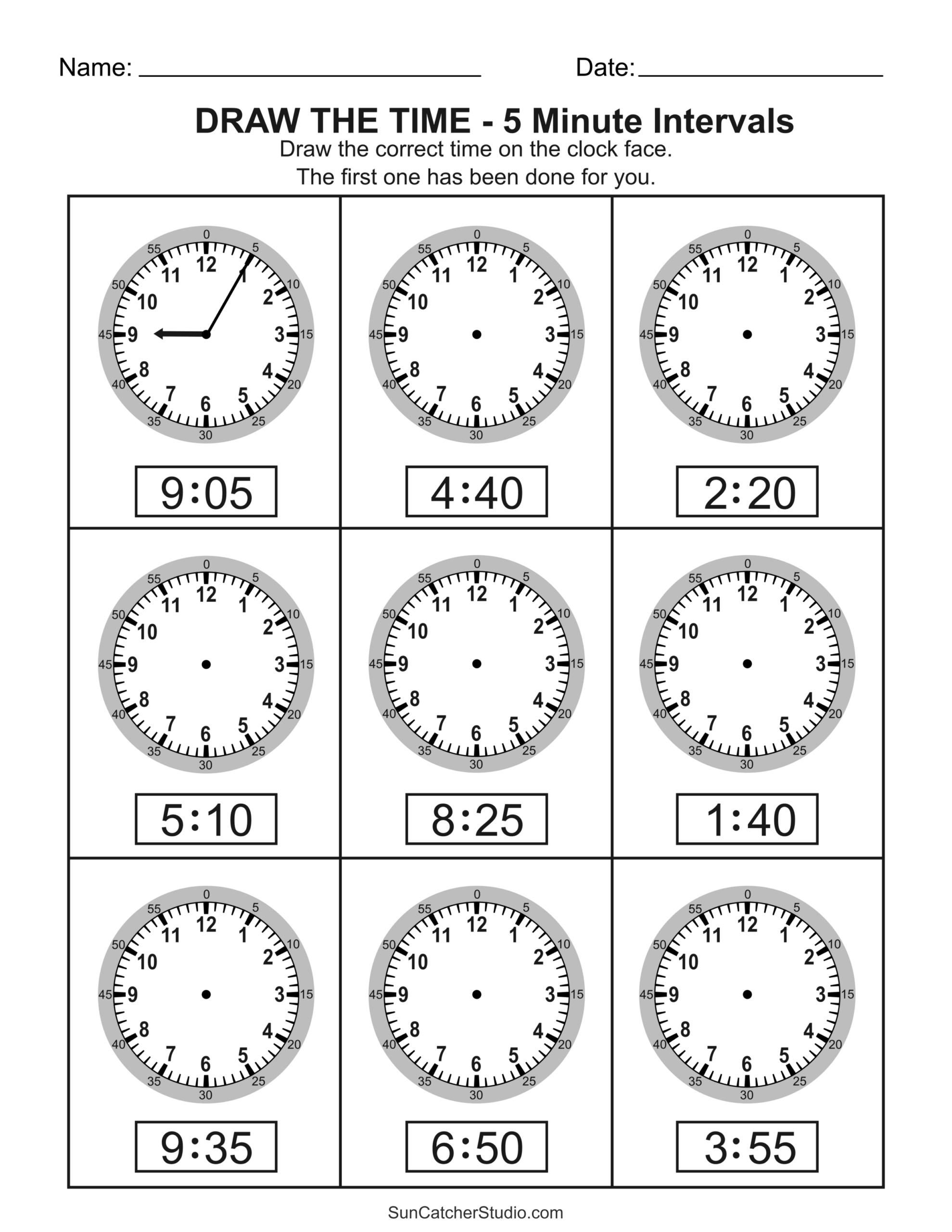 Telling Time Worksheets
