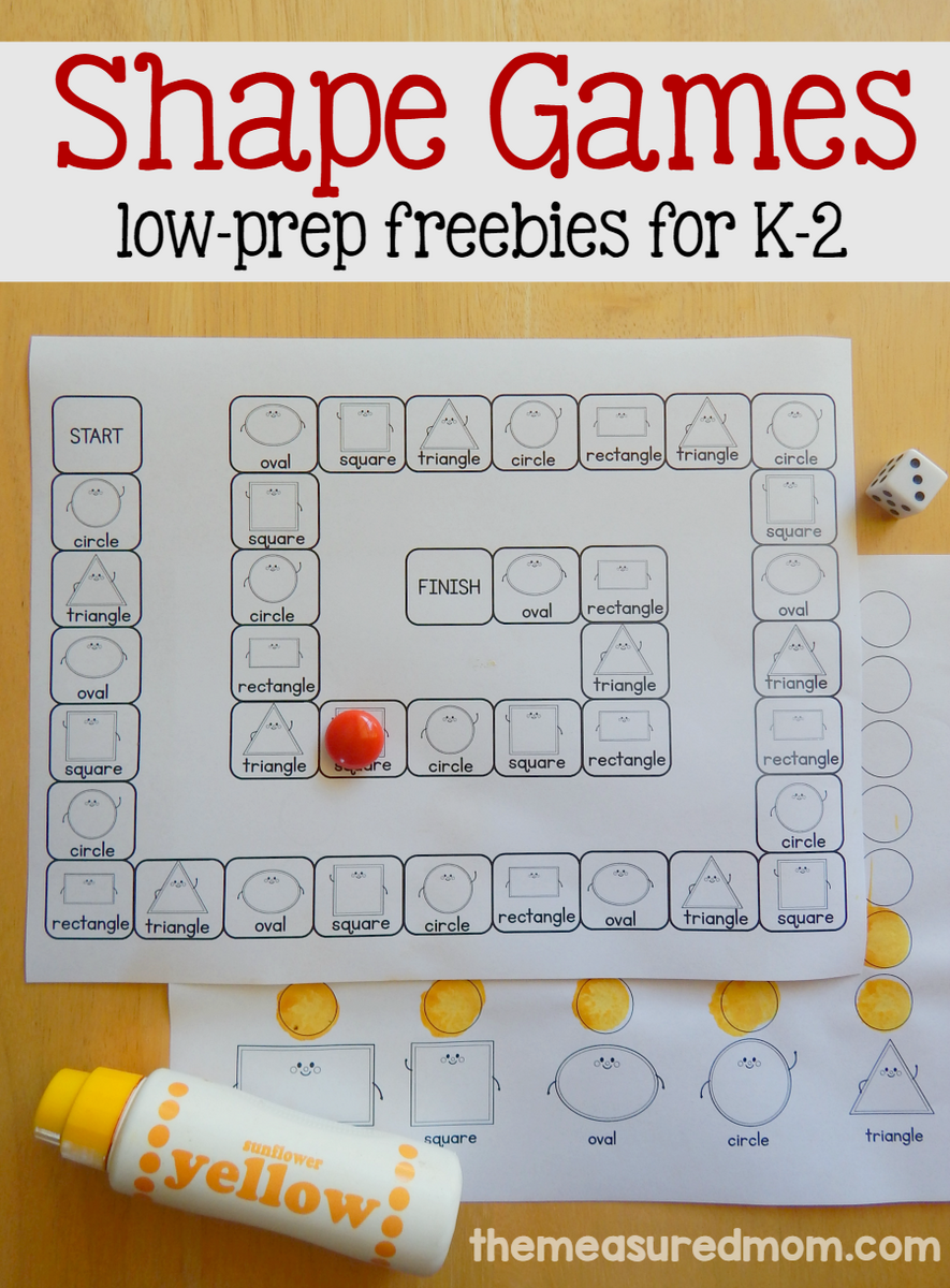 FREE Shapes Game Just Print Play This Reading Mama