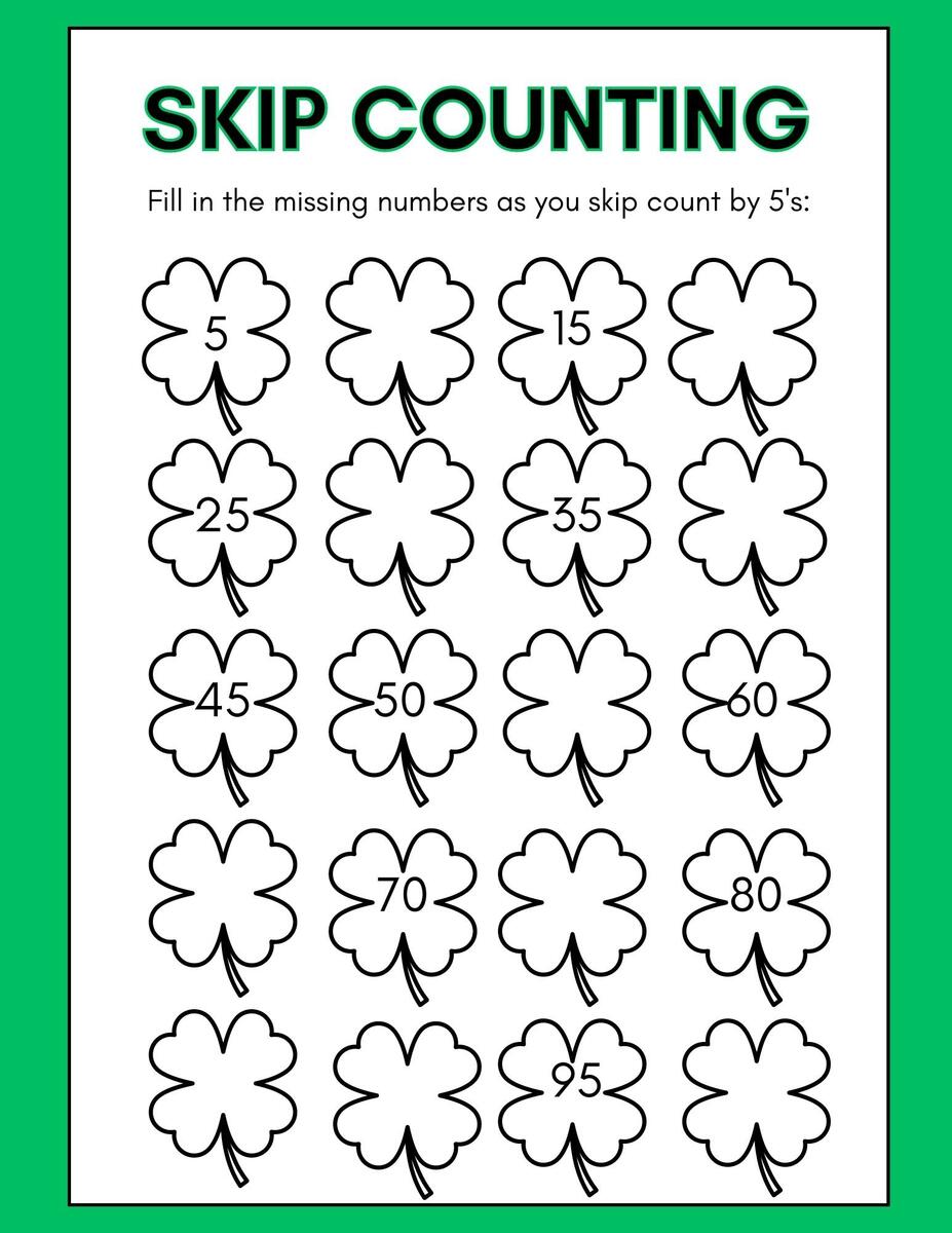 FREE St Patricks Day Worksheets For Kindergarten Xoxoerinsmith Worksheets Library
