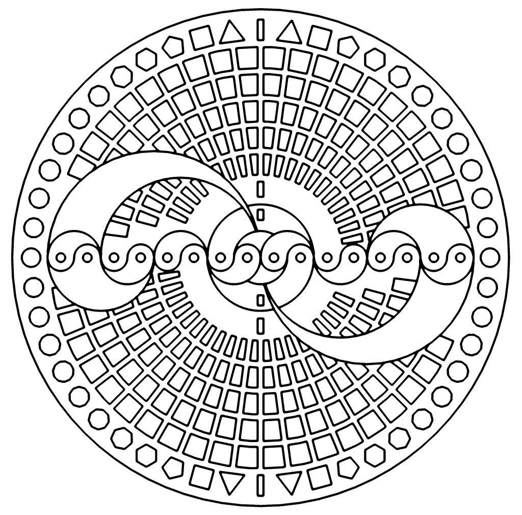Geometric Shapes Coloring Sheets Geometric Patterns Coloring Book Creative Bee Free Coloring Pages Geometric Designs Cool Coloring Pages Collection Of Geometric Shapes Cool Coloring Worksheets Library