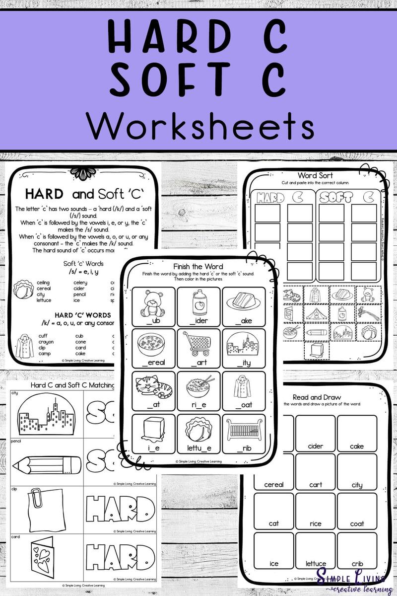 Hard C And Soft C Worksheets Simple Living Creative Learning Hard C And Soft C Worksheets Simple Living Creative Learning