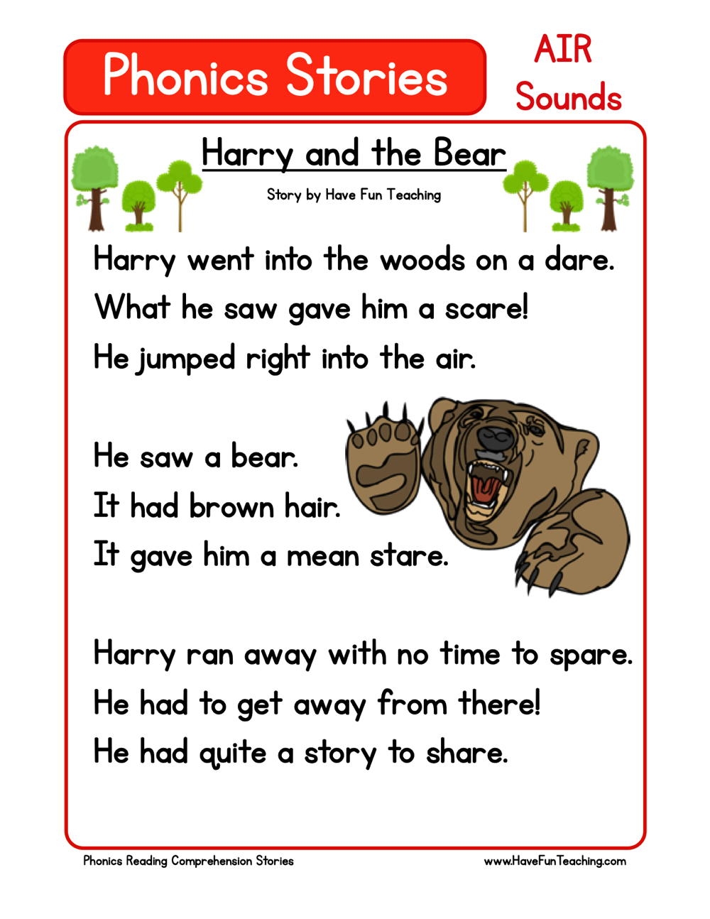 Paul And Austin Phonics Reading Comprehension Story Worksheet AW Sound Have Fun Teaching