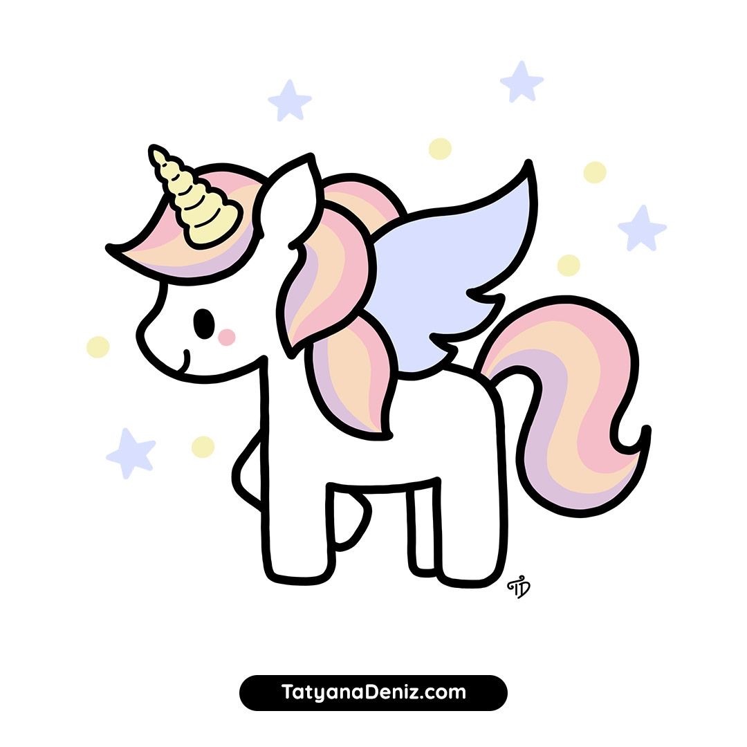 How To Draw Cute And Easy Kawaii Unicorn Step By Step How To Draw Cute And Easy Kawaii Unicorn Step By Step