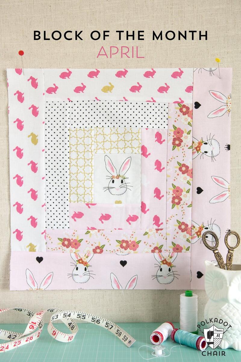 How To Make A Log Cabin Quilt Block Polka Dot Chair