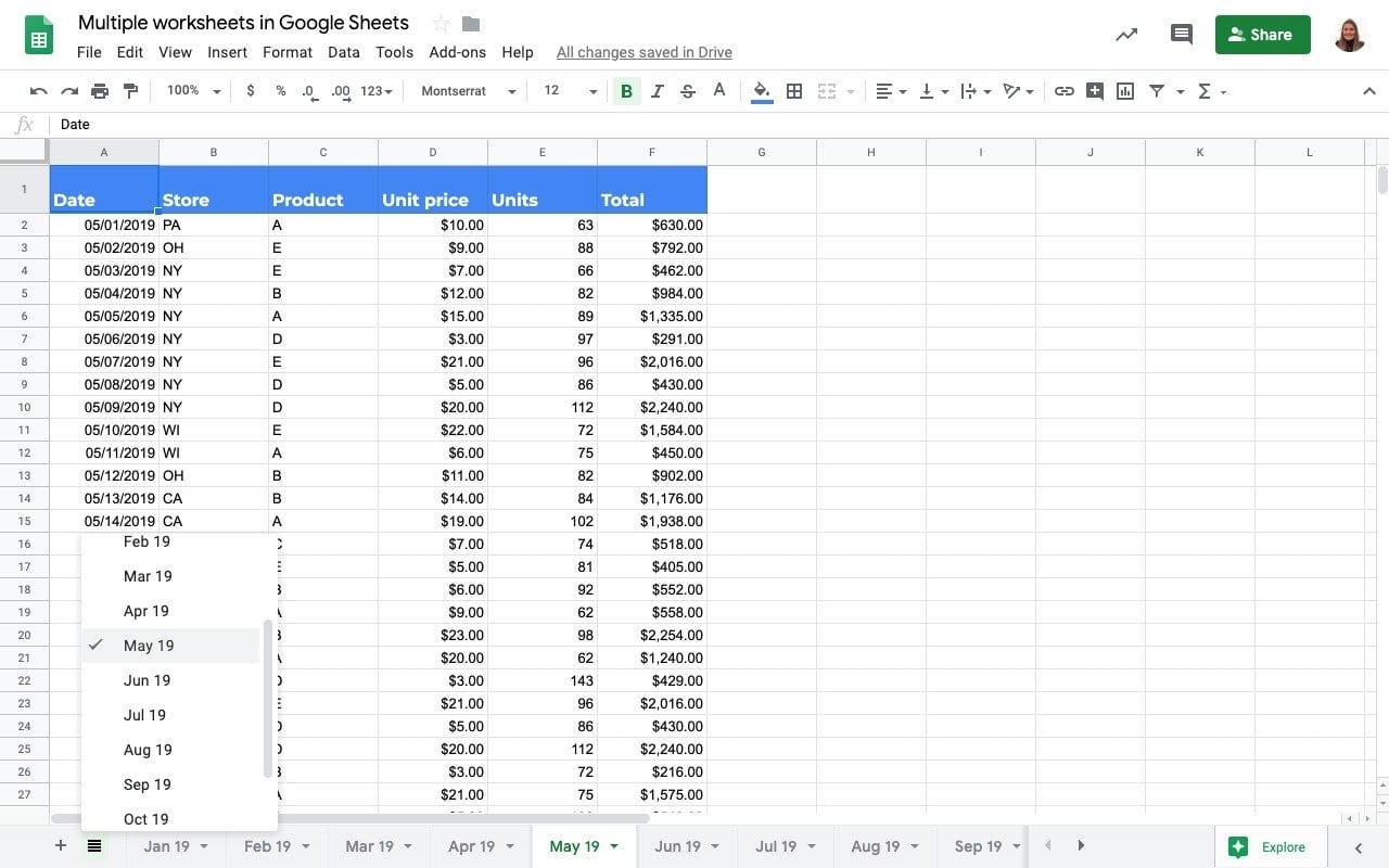 How To Work With Tabs Sheets In Google Sheets Sheetgo How To Work With Tabs Sheets In Google Sheets Sheetgo