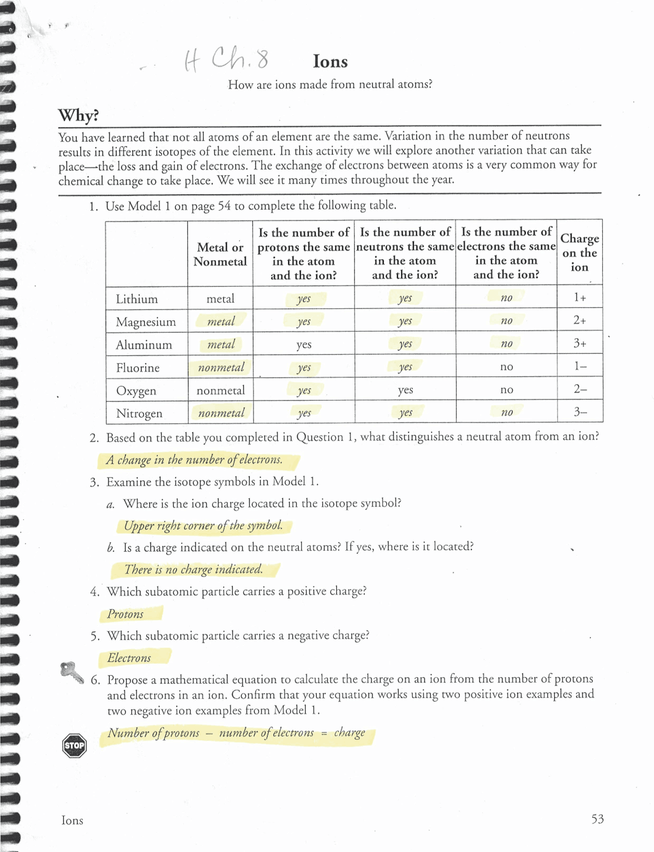Ions And Ionic Compounds Worksheet Key Exercises Chemistry Docsity Ions And Ionic Compounds Worksheet Key Exercises Chemistry Docsity