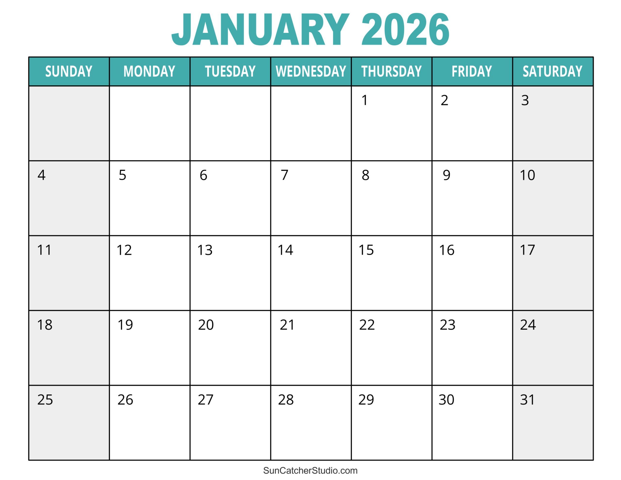 January 2026 Calendar Free Printable Free Printables Lettering SVG Files Tools Apps January 2026 Calendar Free Printable Free Printables Lettering SVG Files Tools Apps