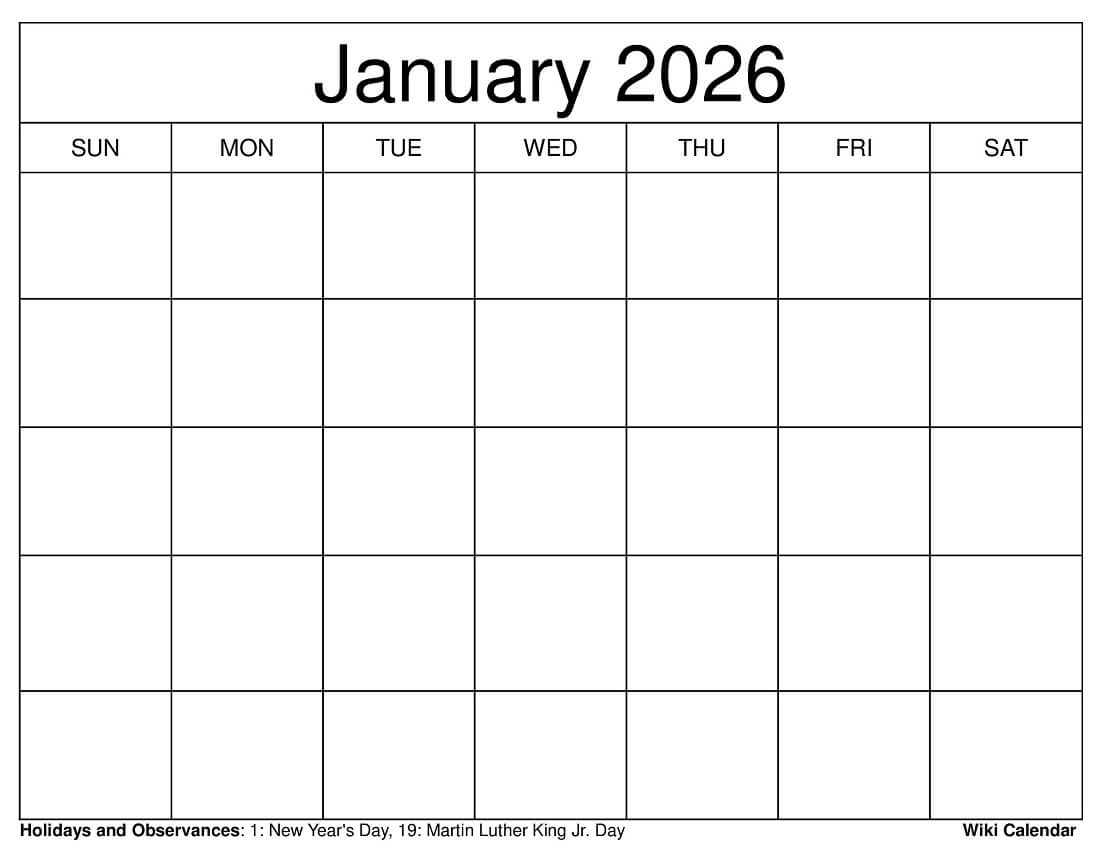 Free Printable Calendars And Planners 2026 And 2027
