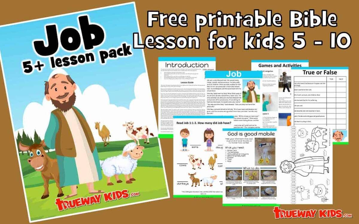 Job 5 10 Year Old Lesson Pack Trueway Kids Job 5 10 Year Old Lesson Pack Trueway Kids